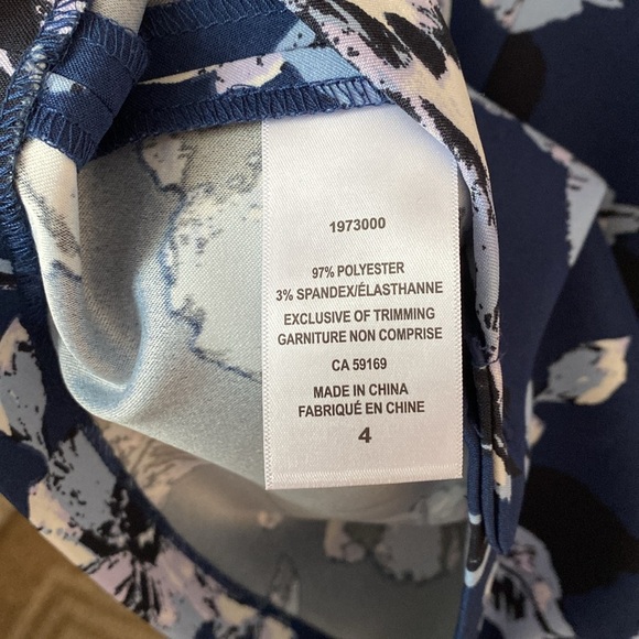 MARIO SERRANI Wrinkle Free Dress Sleeveless Blur Color ITALY - Picture 5 of 7